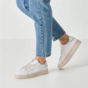 Tamaris Alexia Slip On Lace Trainer - White Leather - 36 image
