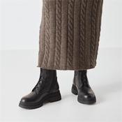 Tamaris Laurianna Bungee Biker Boot - Black Leather - 36
