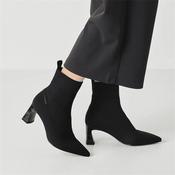 Tamaris Aquila High Heel Sock Boot - Black Leopard - 36 image