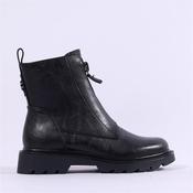 Tamaris Nelia Frontzip Snake Tongue Boot - Black Snake - 38 image