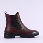 Tamaris Iona Flex Leather Chelsea Boot - Merlot - 37