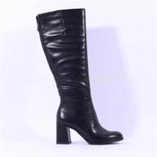 Tamaris Aspasia Block Heel Long Boot - Black - 36