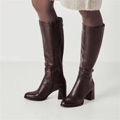 Tamaris Aspasia Block Heel Long Boot - Burgundy - 36 image