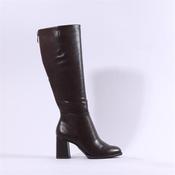 Tamaris Aspasia Block Heel Long Boot - Mahogany - 36 image