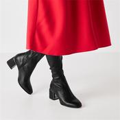 Tamaris Zoi Metallic Heel Long Boot - Black - 36