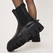 Tamaris Canado Mid Calf Gusset Boot - Black Leather - 36 image