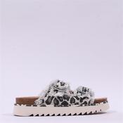 Tamaris Ada Frilled Chunky Buckle Sandal - Leopard Print - 37 image
