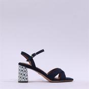 Tamaris Shanaia Print Heel Sandal - Navy Combi - 36 image
