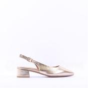 Tamaris Cupone Low Block Heel Slingback - Light Gold - 38 image
