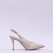 Tamaris Gabbe Pointed Slingback Heel - Beige Patent - 36