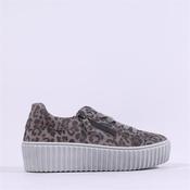 Gabor Dolly High Platform Zip Trainer - Dark Leopard - 5.5