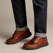 Clarks Men Un Abode Ease - Dark Tan Lea - 7