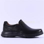 Clarks Men Un Brawley Step - Black Leather - 7
