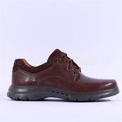 Clarks Men Un Brawley Lace - Mahogany Leather - 9