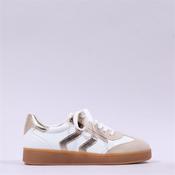 Marco Tozzi Bargi Sidezip Gum Trainer - White Gold - 36