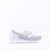 Marco Tozzi Bonallo Link Detail Loafer - Silver Combi - 40