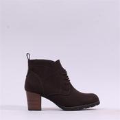 Marco Tozzi Pesa Lace Up Block Heel Boot - Mocca Combi - 36 image