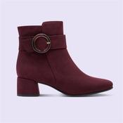 Marco Tozzi Kowa Ring Buckle Ankle Boot - Mulberry - 36 image