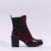 Marco Tozzi Saga Block Heel Front Zip - Bordeaux Combi - 36 image