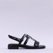 Marco Tozzi Rotty Low Slingback Sandal - Black Leopard - 36