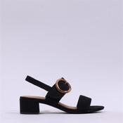Marco Tozzi Hecho Block Heel Sandal - Black - 36