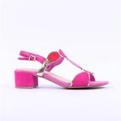 Marco Tozzi Hencho Low Block Heel Sandal - Pink Combi - 39 image