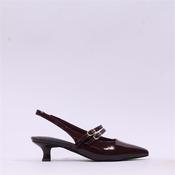 Marco Tozzi Viano Low-Heel Slingback - Bordeaux Patent - 36 image