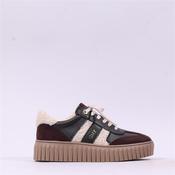 Marco Tozzi Unila Laced Platform Trainer - Mocca Combi - 36 image