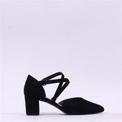 Gabor Gisele Strappy Block Heel - Black Suede - 4 image