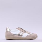 Gabor West Gumsole Laced Trainer - White Beige - 5
