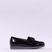Gabor Bea Low Wedge Link Loafer - Black Patent - 4 image