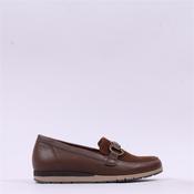 Gabor Banner Low Wedge Link Loafer - Brown Combi - 4 image