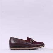 Gabor Banner Low Wedge Link Loafer - Mulberry Leather - 4 image