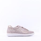 Gabor Amulet Laced Casual Shoe - Beige Metallic - 3 image