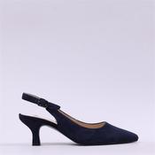 Gabor Lindy Kitten Heel Slingback - Navy Suede - 3 image