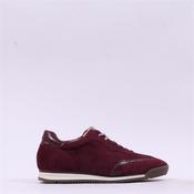 Gabor Spot Retro Sole Laced Trainer - Mulberry Suede - 4 image