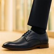 6Th Sense Guitar Plain Toe Dress Shoe - Navy - 41 image