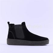 Gabor Platform Ankle Boot Gusset Lourdes - Black Grey Suede - 4.5 image