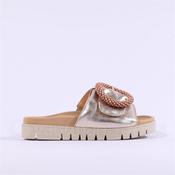 Gabor Everly Beaded Ring Velcro Mule - Gold Metallic - 41