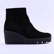 Gabor Platform Wedge Boot Utopia - Black Suede - 3