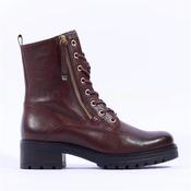 Gabor Countdown Lace Zip Military Boot - Cognac Leather - 4.5 image