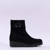Gabor Entrust Wedge Ankle Boot Strap - Black Suede - 4 image