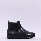 Gabor Dublin Low Wedge Gusset Boot - Black Leather - 4 image