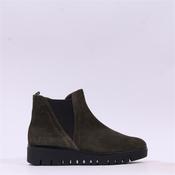 Gabor Dublin Low Wedge Gusset Boot - Olive Suede - 4 image