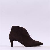 Gabor Terri Pointed V Cut Ankle Boot - Mocha Suede - 4 image