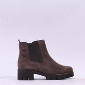 Gabor Bodo Chunky Sole Gusset Boot - Brown Suede - 4 image