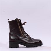 Gabor Countdown Twin Zip Laced Boot - Cognac Leather - 4 image