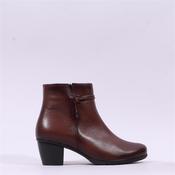 Gabor Ela Block Heel Rope Strap Boot - Tan Leather - 4 image