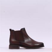 Gabor Hustle Low Heel Chelsea Boot - Bordeaux Leather - 4 image