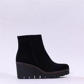 Gabor Utopia Platform Wedge Ankle Boot - Black Suede - 4 image